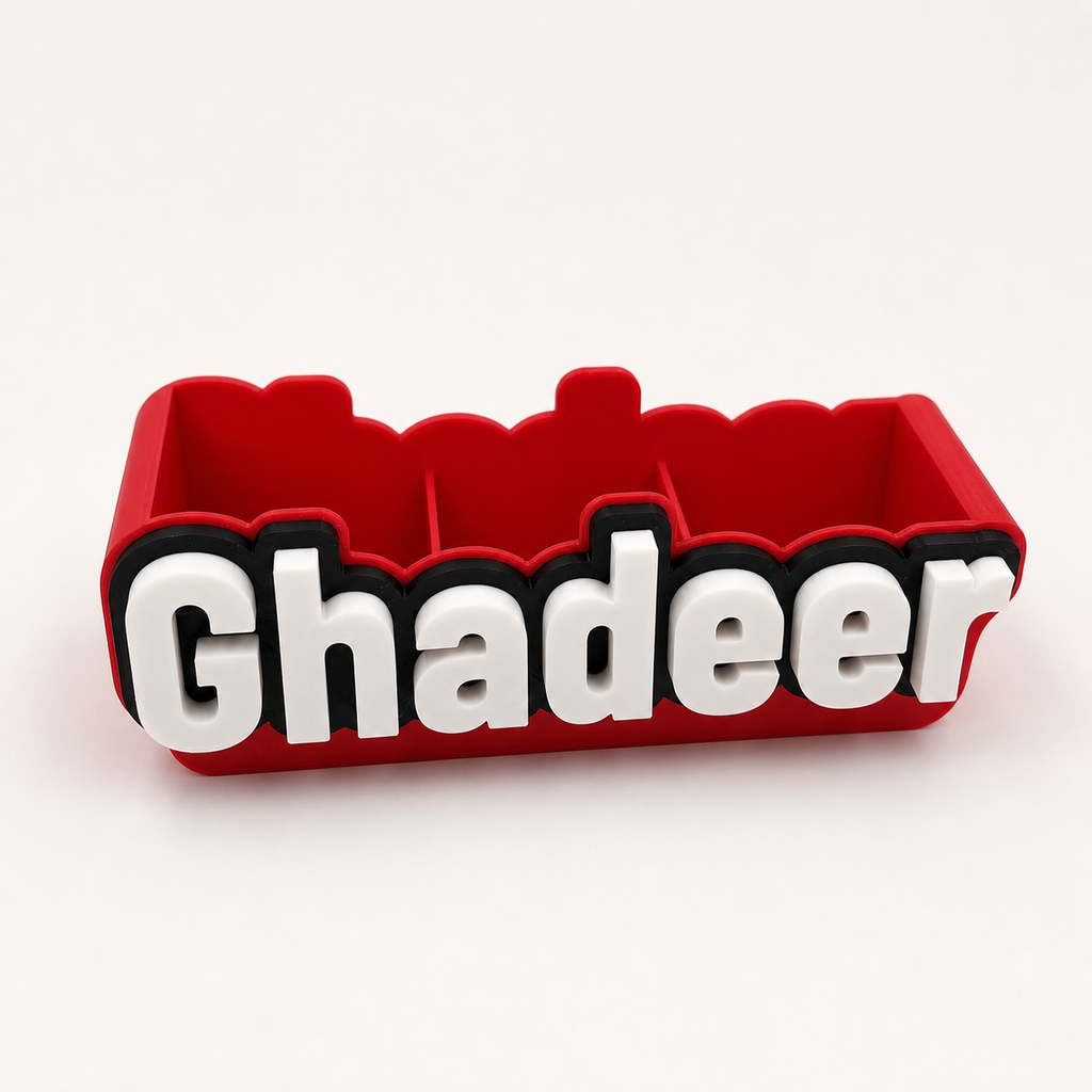 Name 3D Printed Desk Organizer